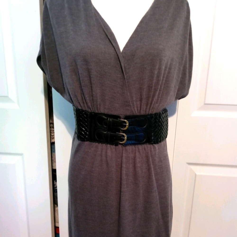 Gray long fancy shirt size extra large